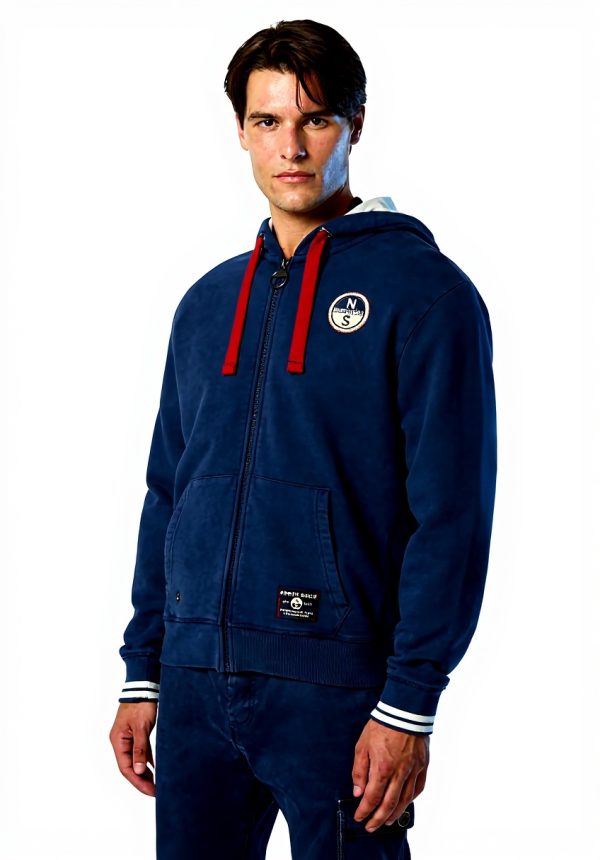 NORTH SAILS Archiv-Sweatshirt Kapuzenpullover Bio-Baumwolle