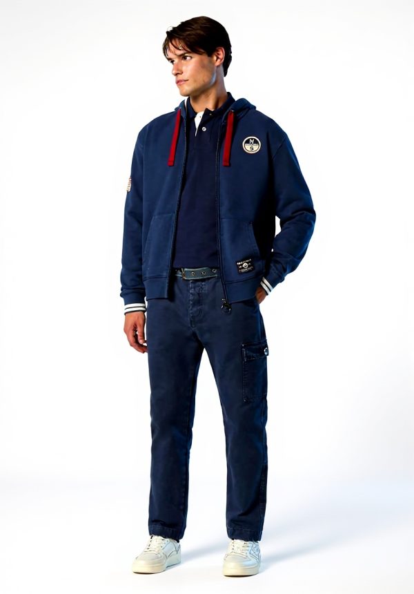 NORTH SAILS Archiv-Sweatshirt Kapuzenpullover Bio-Baumwolle