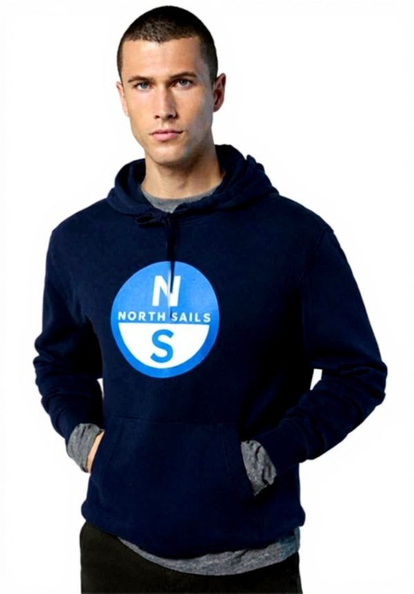 North Sails Graphic Hoodie Herren Marineblau Sweatshirt