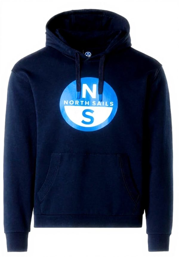 North Sails Graphic Hoodie Herren Marineblau Sweatshirt