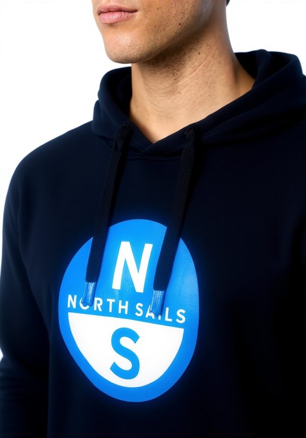 North Sails Graphic Hoodie Herren Marineblau Sweatshirt