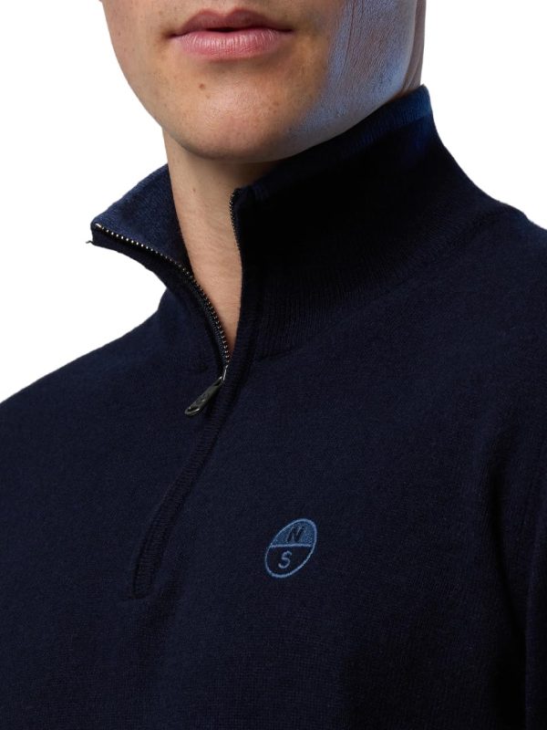 NORTH SAILS Herren Pullover Halb Reißverschluss Wolle-5
