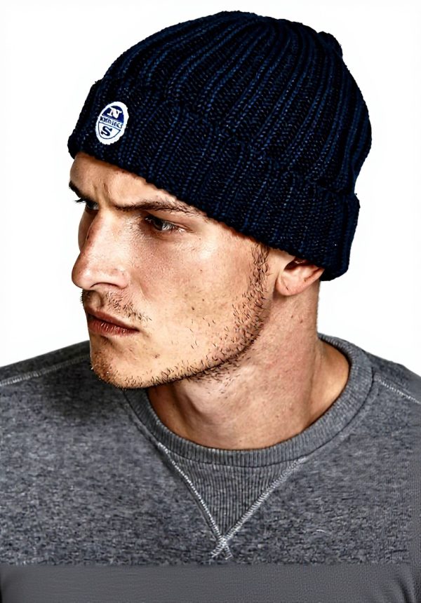 NORTH SAILS Herren Beanie recycelter Polyester Strickdesign