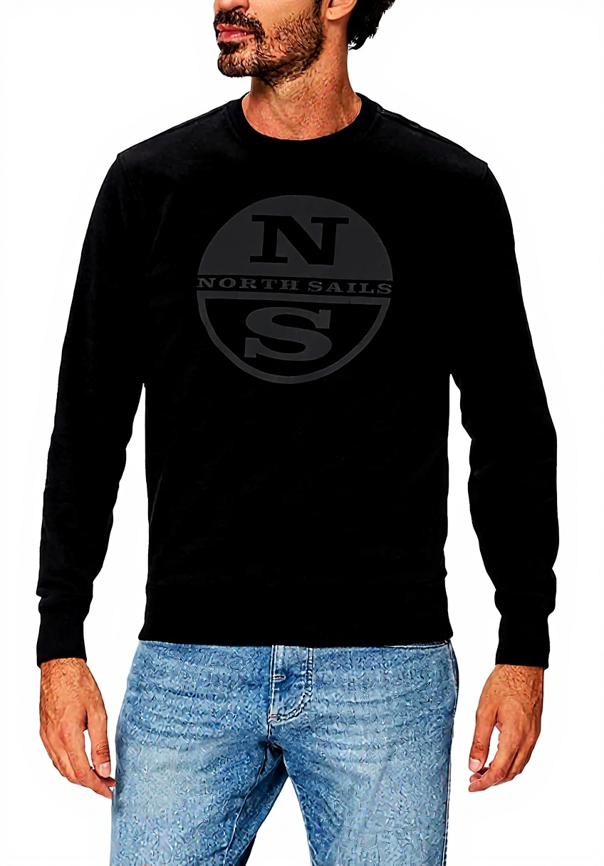 NORTH SAILS Herren Sweatshirt Bio-Baumwolle Rundhals