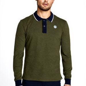 NORTH SAILS Herren Stretch-Polo-Hemd Baumwolle Traubenblatt