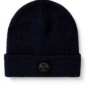 NORTH SAILS Herren Wintermütze Bio-Baumwolle marineblau
