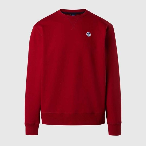 NORTH SAILS Logo Sweatshirt Herren Rot modisch bequem-2