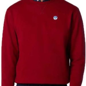 NORTH SAILS Logo Sweatshirt Herren Rot modisch bequem-0