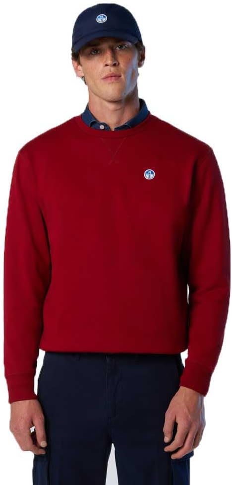 NORTH SAILS Logo Sweatshirt Herren Rot modisch bequem-0