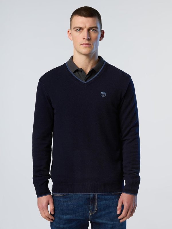 NORTH SAILS Pullover V-Ausschnitt Eco Cashmere Mix Herren-1