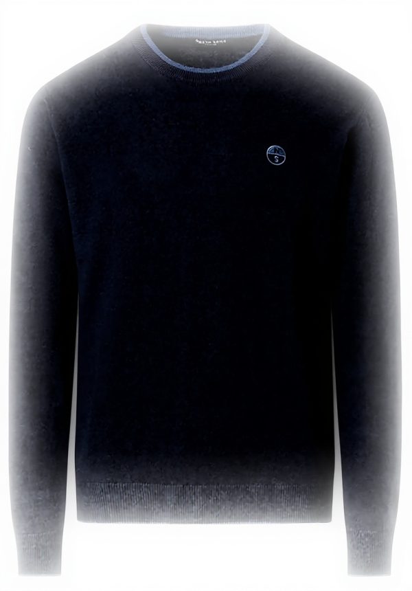 NORTH SAILS Pullover Herren Wollmischung Blau