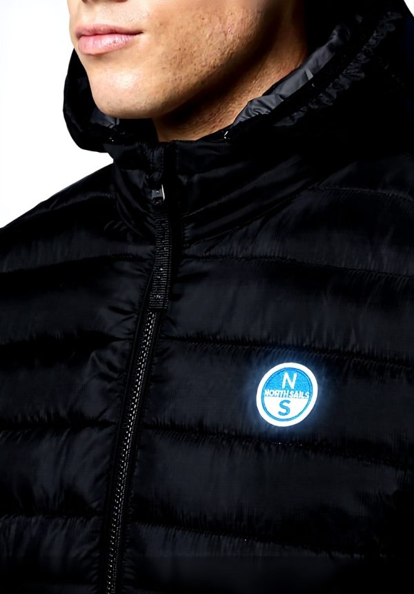 NORTH SAILS Herren Daunenjacke Kapuze Reißverschlusstaschen
