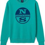 NORTH SAILS Herren Sweatshirt Baumwolle Maxi-Logo Emerald