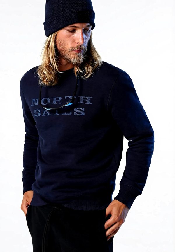 NORTH SAILS Herren Sweatshirt Marineblau mit Grafik