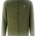 North Sails Herren Sweatshirt Logo Full Zip Kapuzenlos