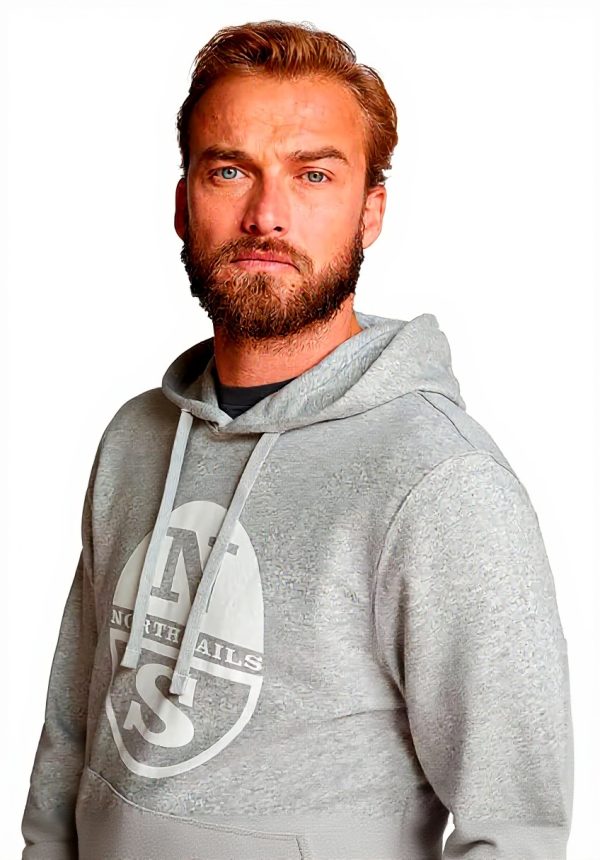NORTH SAILS Herren Kapuzenpullover Baumwolle Grau Marineblau