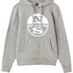 NORTH SAILS Herren Kapuzenpullover Baumwolle Grau Marineblau