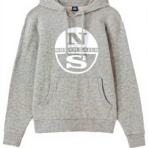 NORTH SAILS Herren Kapuzenpullover Baumwolle Grau Marineblau