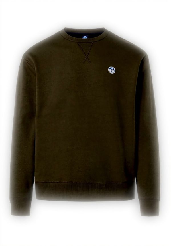 NORTH SAILS Herren Sweatshirt Rundhals Logo Bio-Baumwolle