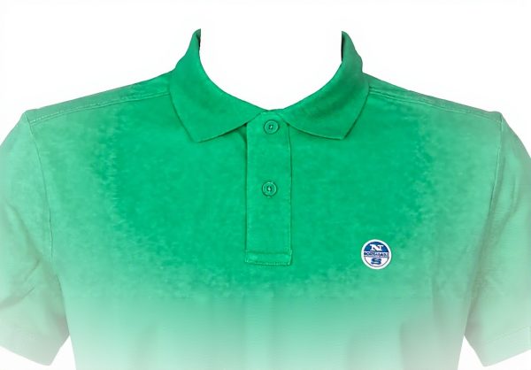 NORTH SAILS Herren Polohemd Logo Kurzarm Grün Turquoise