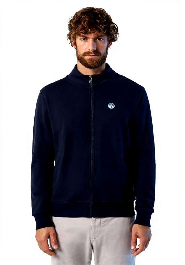 NORTH SAILS Herren Sweatshirt Reißverschluss Marineblau