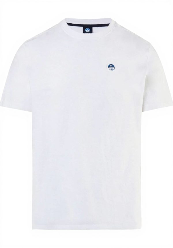 NORTH SAILS Herren T-Shirt Bio-Baumwolle Weiß 4XL