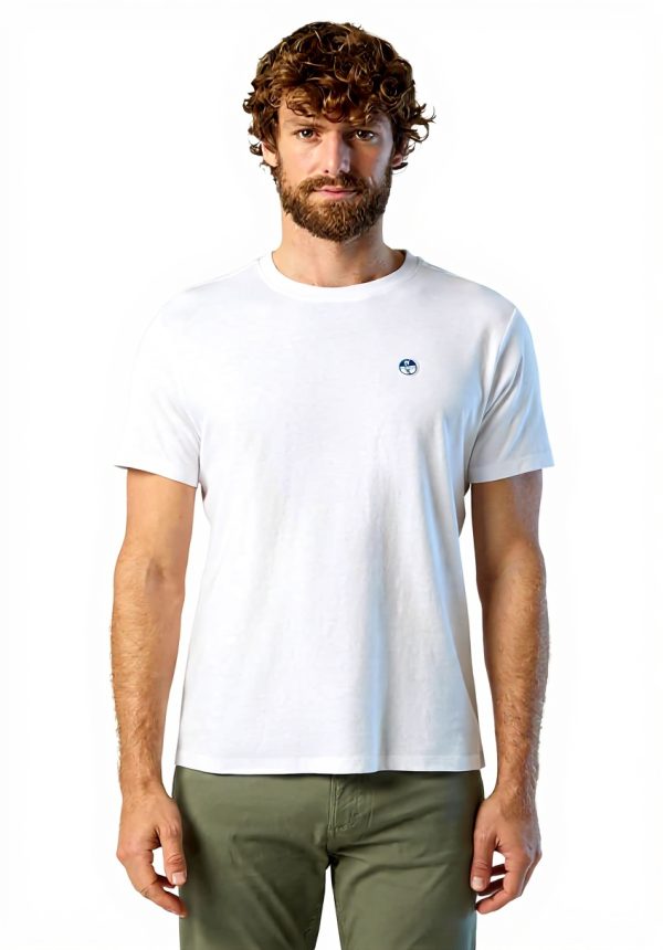 NORTH SAILS Herren T-Shirt Bio-Baumwolle Weiß 4XL