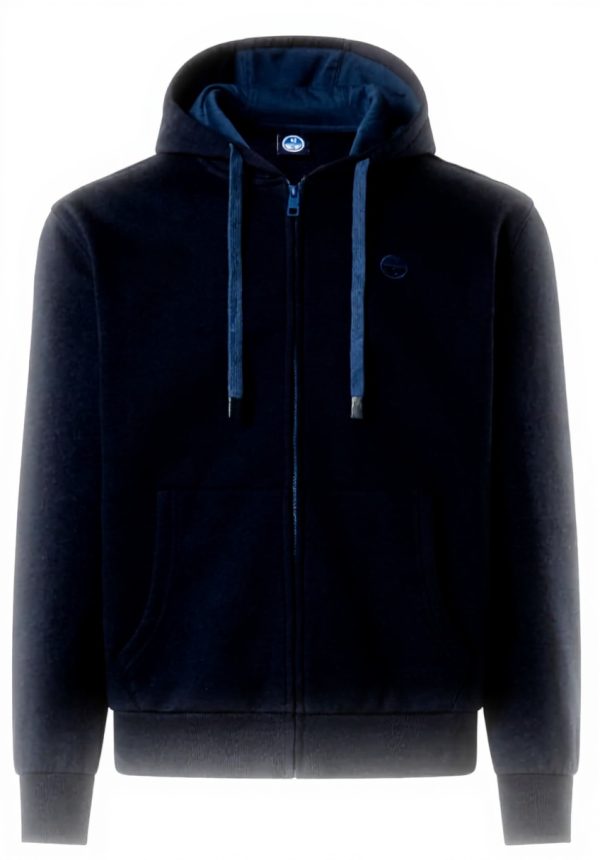NORTH SAILS Kapuzenpullover Bio-Baumwolle gesticktes Logo