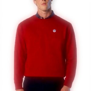 Sweatshirt Herren NORTH SAILS Logo Rot Modell 691255