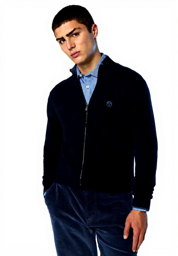 NORTH SAILS Strickjacke Kaschmir Mischung Reißverschluss