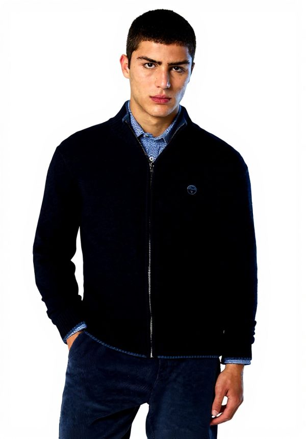 NORTH SAILS Strickjacke Kaschmir Mischung Reißverschluss