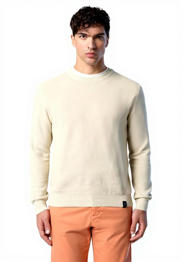 North Sails Sweatshirt Beige Baumwolle Herren Freizeit