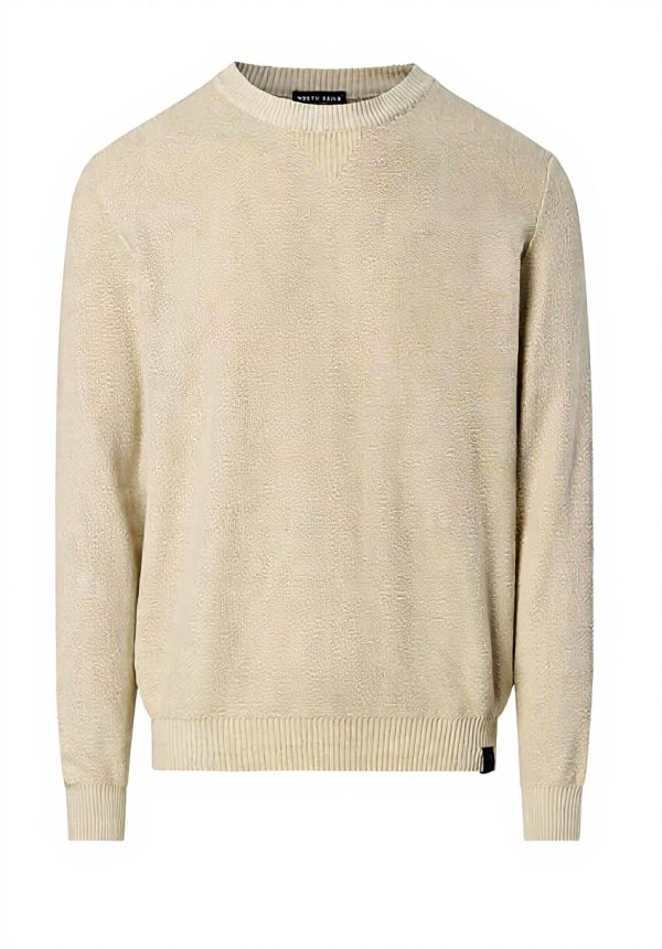 North Sails Sweatshirt Beige Baumwolle Herren Freizeit