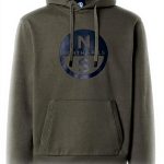 NORTH SAILS Hoodie Herren Baumwolle Grau Big Logo 691094