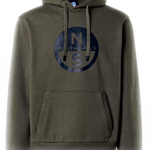 NORTH SAILS Hoodie Herren Baumwolle Grau Big Logo 691094
