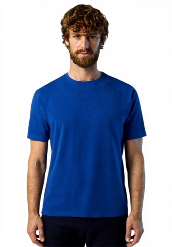 NORTH SAILS Bio-Baumwoll-T-Shirt Herren Surf Blue Größen
