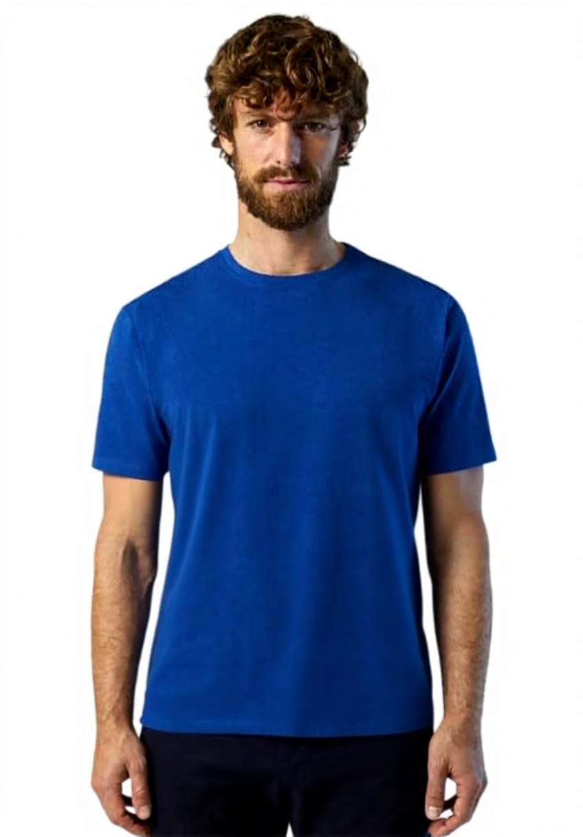 NORTH SAILS Bio-Baumwoll-T-Shirt Herren Surf Blue Größen