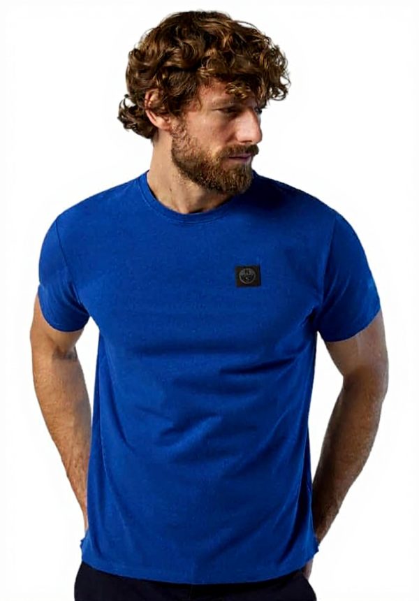 NORTH SAILS Bio-Baumwoll-T-Shirt Herren Surf Blue Größen