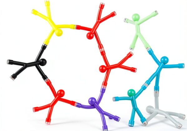 Wisebom Humanoide Magnete Mehrfarbig Kreativ Spielzeug-0