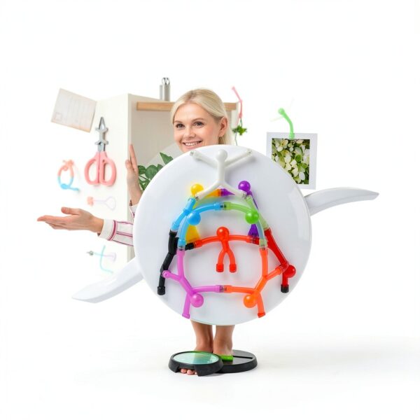 Mikqky Magnete Spielzeug Gummifigur Kinder Lernspielzeug-6