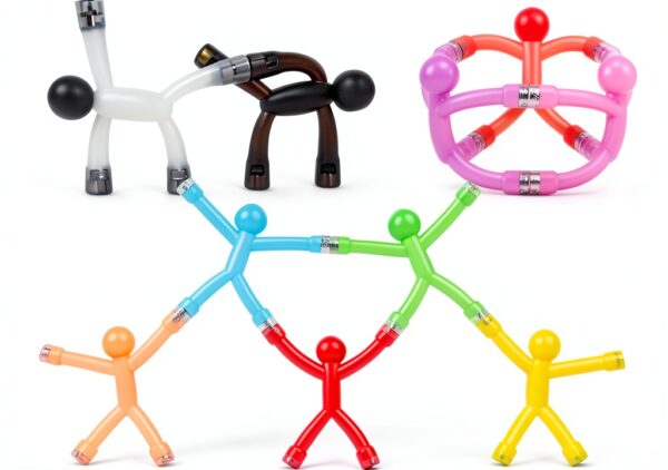 QGGTQG Magnetpuppen bunt Gummi Magnete Bürobedarf-0