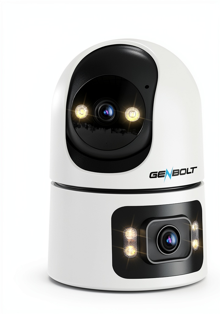GENBOLT WLAN Kamera auf einem Tisch montiert mit 360° Ansicht