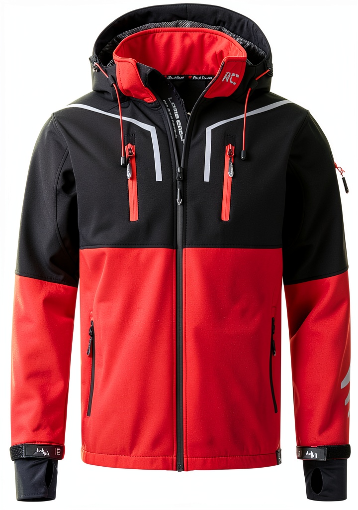 Rock Creek Herren Softshelljacke in Anthrazit auf Wanderpfad im praktischen Einsatz