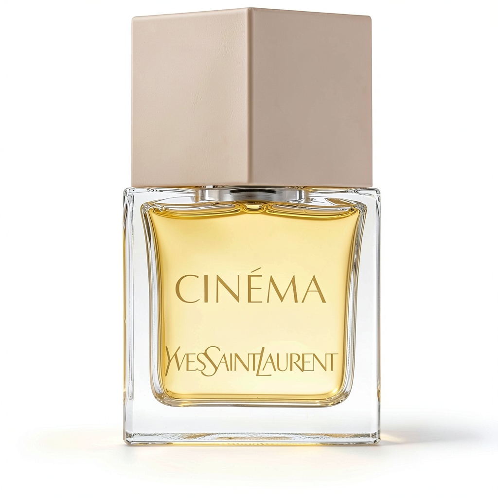 Yves Saint Laurent Cinema Eau de Parfum Flasche auf eleganter Oberfläche