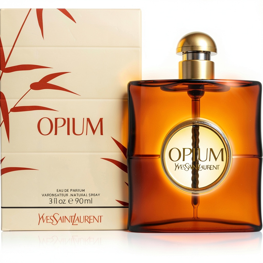 Yves Saint Laurent OPIUM Eau de Parfum Flasche und Verpackung