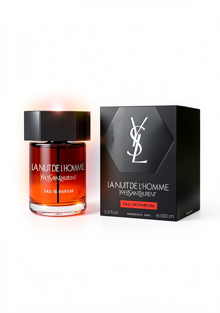 Yves Saint Laurent Herren Parfüm Flasche auf eleganter Oberfläche