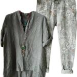 Onsoyours Damen Trainingsanzug Casual Zweiteiler Bequem-0