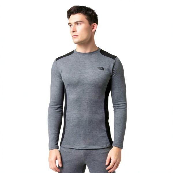 The North Face Herren Langarm Shirt XL Medgrey H/Black-4