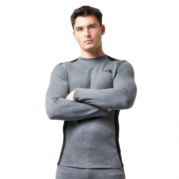 The North Face Herren Langarm Shirt XL Medgrey H/Black-1