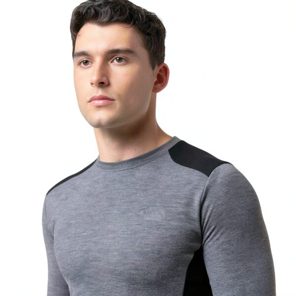 The North Face Herren Langarm Shirt XL Medgrey H/Black-5